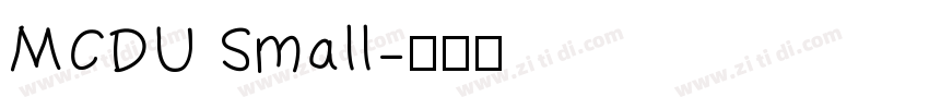 MCDU Small字体转换